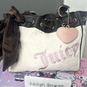Juicy Couture Brown and White Daydreamer